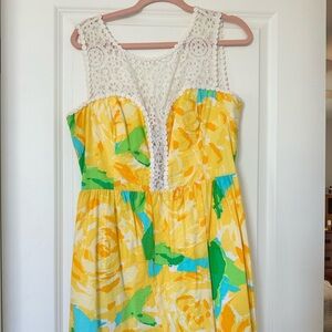 Lilly pulitzer yellow first impression dress